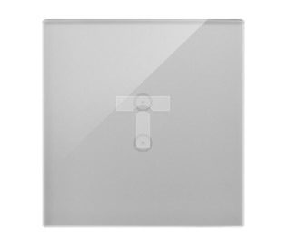 Simon Touch ramki Panel dotykowy S54 Touch, 1 moduł, 2 pola dotykowe pionowe srebrna mgła DSTR13/71