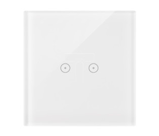 Simon Touch ramki Panel dotykowy S54 Touch, 1 moduł, 2 pola dotykowe poziome biała perła DSTR12/70
