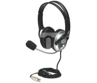 Słuchawki Komputerowe Classic Stereo z Mikrofonem Jack 3.5mm