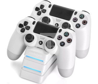 Stacja ładująca do padów Playstation PS4 biała SnakeByte