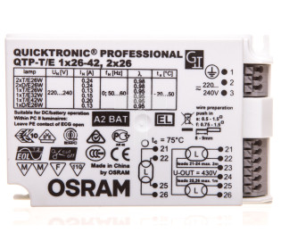 Statecznik Quicktronic QTP-T/E 1X26-42 2X26/220-240 Dulux 4008321537089