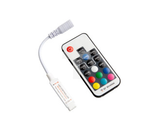 Sterownik LED RGB 6A 72W z pilotem 17 przyciskowym EC79897