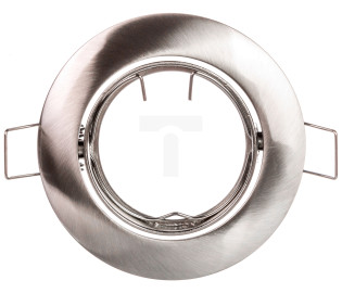 Sufitowa oprawa punktowa PORTO-K, IP20, okrągła, inox, z regulacją kąta, TYP 5515