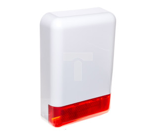 Sygnalizator optyczno-akustyczny, zewnętrzny, z czerwonym światłem LED, osłona metalowa SPL-2010 R