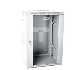 Szafa krosowa wisząca dzielona 19 cali 18U 600x901x600 szara DN-WD19 18U/600