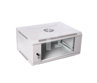 Szafa krosowa wisząca niedzielona 19 cali DIGITUS 4U 600x279x450 szara DN-W19 04U/450