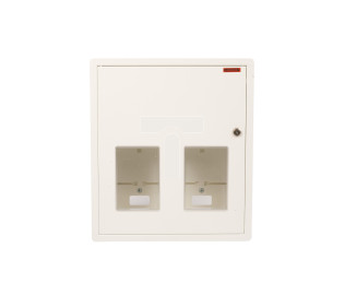 Szafka licznikowa podtynkowa 2-licznikowa 1-fazowe 12 modułów IP30 RW-1-2L-12 Z/O