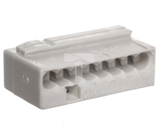 Szybkozłączka do puszek instalacyjnych MIKRO 8x 0,6-0,8mm2 jasnoszara 243-308 /50szt./