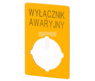 Szyld do przycisków awaryjnych PL M22-XZK-PL99 167637