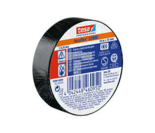 Taśma elektroizolacyjna 5000V PVC 10m 15mm czarna 53988-00005-00