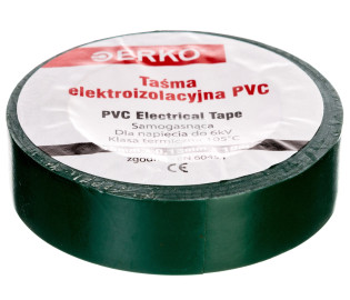 Taśma izolacyjna 15/10 zielona TPVC_15-10-ZIELONA /10szt./