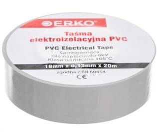 Taśma izolacyjna 19/20 szara TPVC_19-20-SZARA