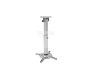 UCHWYT SUFITOWY DO PROJEKTORA 50-77CM 15KG SREBRNY