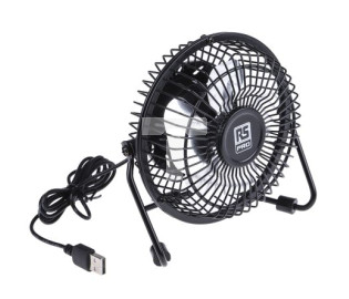 USB Desk fan Metal guard black