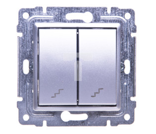 VENA Łącznik schodowy podwójny aluminium 514019