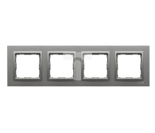 VENA2 Ramka poczwórna aluminium 524084