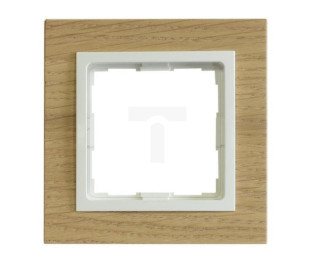 VENA2 Ramka pojedyncza dąb naturalny + aluminium 5222381