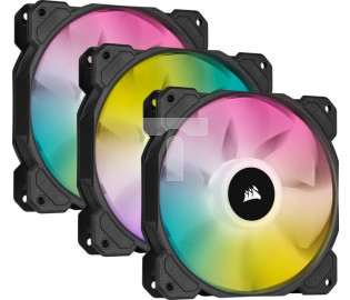 Wentylator Corsair iCUE SP120 RGB ELITE Performance 3-pack + Lighting Node CORE (CO-9050109-WW)