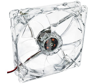 Wentylator systemowy Akyga AW-12A-BR 120mm 4 LED czerwony Molex