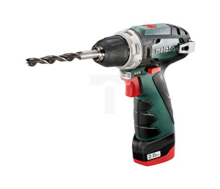 Wiertarko wkrętarka 10,8V 2x 2Ah 0-360 i 0-1400obr./min 0,5-5Nm wiercenie w stali 10mm uchwyt 1-10mm 0,8kg PowerMaxx Basic 60008