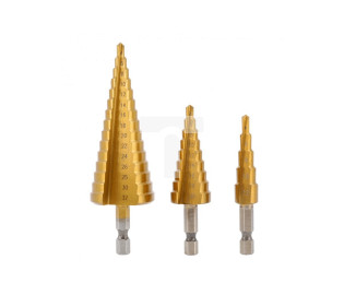 Wiertło stopniowe 4-32 mm zestaw 3 szt