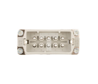 Wkład złącza 10P+PE męski 16A 250V EPIC H-A 10 SS 10440100
