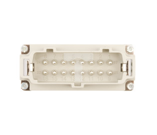 Wkład złącza 16P+PE męski 16A 500V EPIC H-BE 16 SS DR 10194000