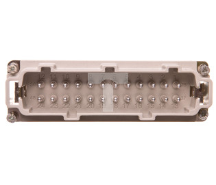 Wkład złącza 24P+PE męski 16A 500V EPIC H-BE 24 SS 10204100