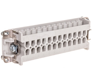 Wkład złącza 24P+PE żeński 16A 500V EPIC H-BE 24 BS 10205000