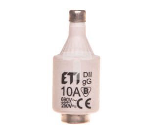 Wkładka bezpiecznikowa 10A DII gG / BiWtz 690V AC/250V DC E27 002312438