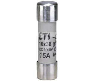 Wkładka bezpiecznikowa cylindryczna PV 10x38mm 15A gPV 1000V DC CH10 002625080