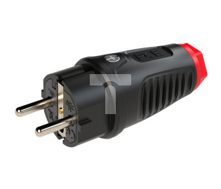 Wtyczka gumowa 16A 2P+Z 230V UNI-SCHUKO IP54 /pełna guma/ TAURUS2 0522-sr