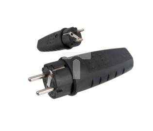 Wtyczka gumowa z/u 16A 250V IP44 LUX D.3158L