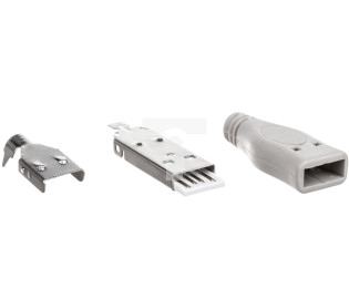 Wtyczka naprawcza USB-A /do zlutowania/ 12025