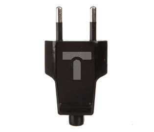 Wtyczka płaska 10A b/u 250V czarna WT-1001 (ZN-11 2,5A)