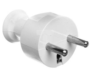 Wtyczka prosta z/u 16A 250V rozbieralna biała WT-31/BIAŁY