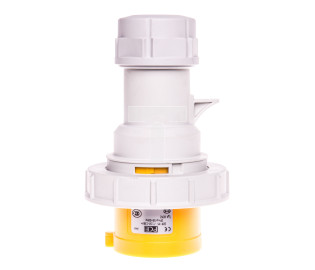 Wtyczka przenośna 32A 4P 110V żółta IP67 TURBO SHARK 0242-4