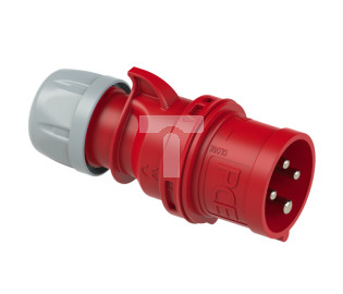 Wtyczka przenośna (zwrotnica faz) 32A 4P 400V czerwona IP44 SHARK 7024-6