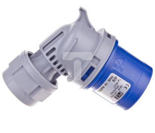 Wtyczka przenośna kątowa 16A 3P 230V niebieska IP44 TURBO TWIST 8013-6TT