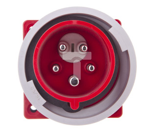 Wtyczka tablicowa (zwrotnica faz) 16A 5P 400V czerwona IP67 86152-6