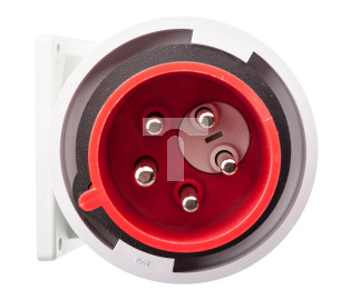 Wtyczka tablicowa (zwrotnica faz) 32A 5P 400V czerwona IP67 TWIST 778252-6