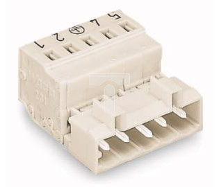 Wtyk MCS-MIDI Classic 10-biegunowy jasnoszary raster 5mm 721-610 /50szt./