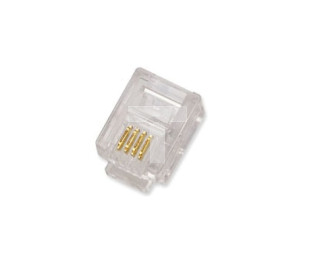 Wtyk RJ11 6P4C 6-pozycyjny 4-stykowy /100szt/ X-ML-MP06-4-15