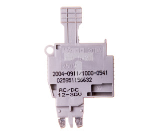Wtyk TOBJOBS bezpiecznikowy 5x20 szary 2004-911/1000-541