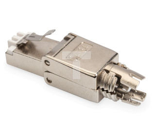 Wtyk modularny RJ45 kat.6A PoE++ 10GbE STP ekranowany zakręcany beznarzędziowy AWG 26-22 DN-93634