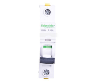 Wyłącznik nadprądowy 1P D 0,5A 6kA AC iC60N-D0,5 A9F05170