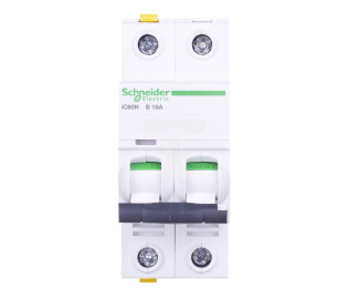 Wyłącznik nadprądowy 2P B 16A 6kA AC iC60N-B16-2 A9F03216