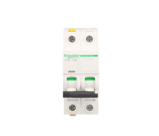 Wyłącznik nadprądowy 2P B 2A 6kA AC iC60N-B2-2 A9F03202