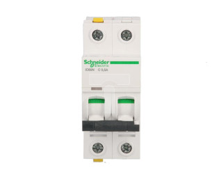 Wyłącznik nadprądowy 2P C 0,5A 6kA AC iC60N-C0,5-2 A9F04270