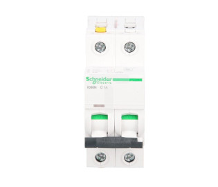Wyłącznik nadprądowy 2P C 1A 6kA AC iC60N-C1-2 A9F04201